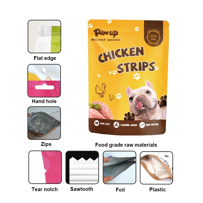 eight-side seal cat and dog food packaging bag